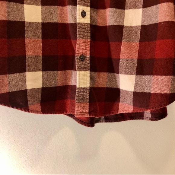 Ultra Soft, Oversized, Red 100% Cotton Croft & Barrow Plaid Flannel - Picture 7 of 12